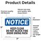 Signmission Keep Clear Do Not Block Fire Door Swing Path OSHA Notice Sign, Vinyl Decal, 7in W x 5in L, 2PK OS-2PACK-NS-D-57-L-13789 - alternate 6